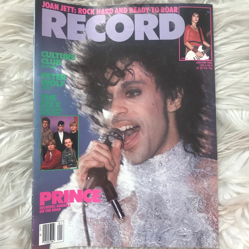 Record vintage January 1985 prince magazine